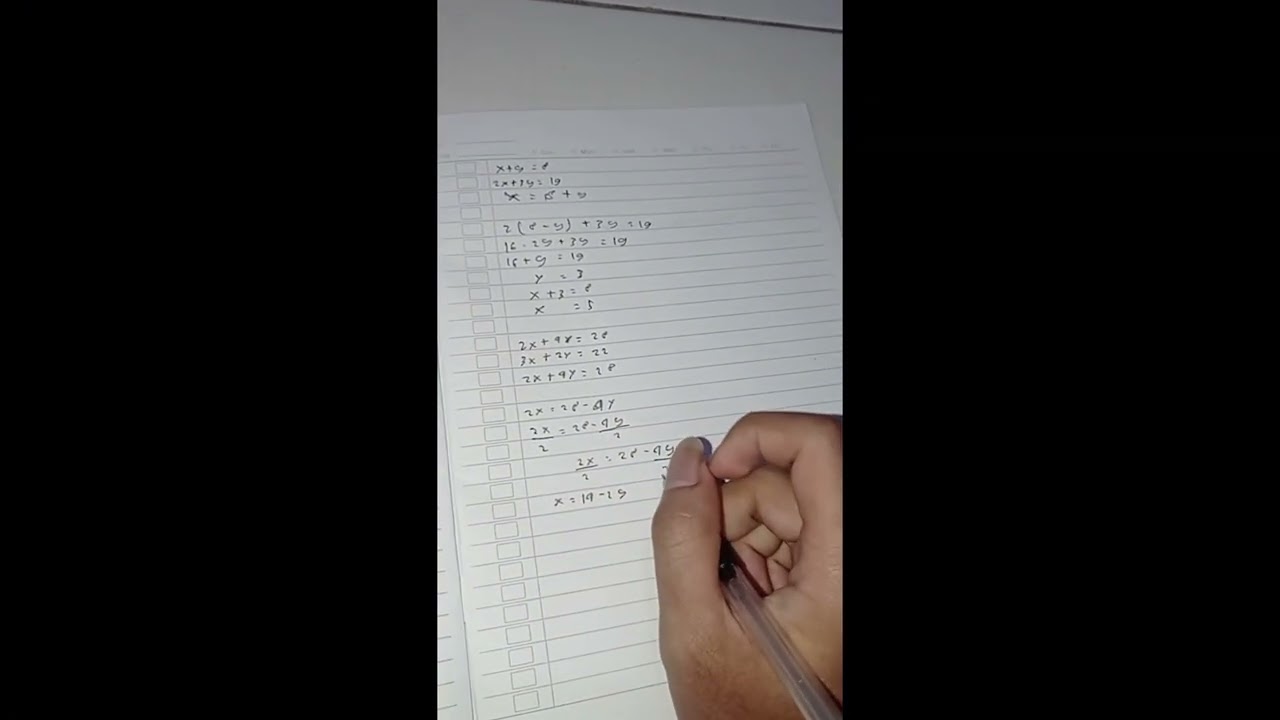 Pengertian dan cara Mengerjakan Sistem  Persamaan linear Dua Variable dengan metode Substitusi #2