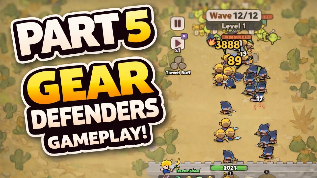 Прохождение игры Gear Defenders, часть 5 | Полная битва и финальная волна