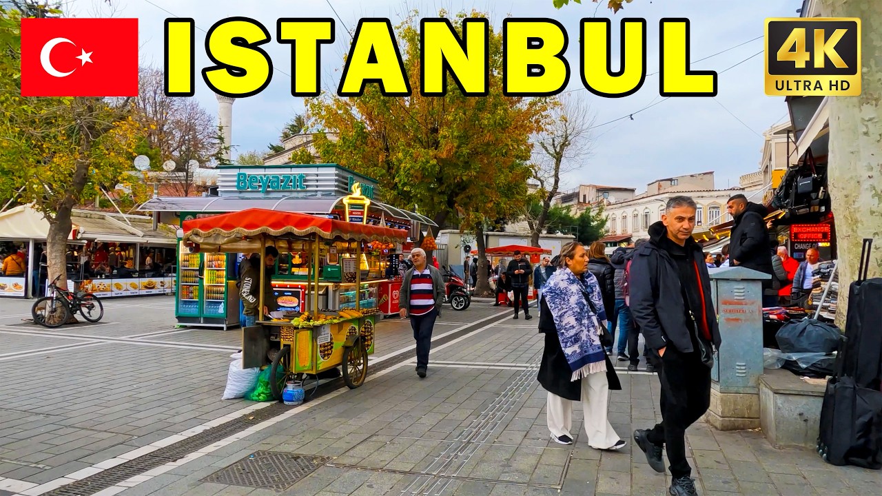 🇹🇷 СТАМБУЛ 4K Прогулка🚶‍♂️| Где Восток встречается с Западом 🌍✨