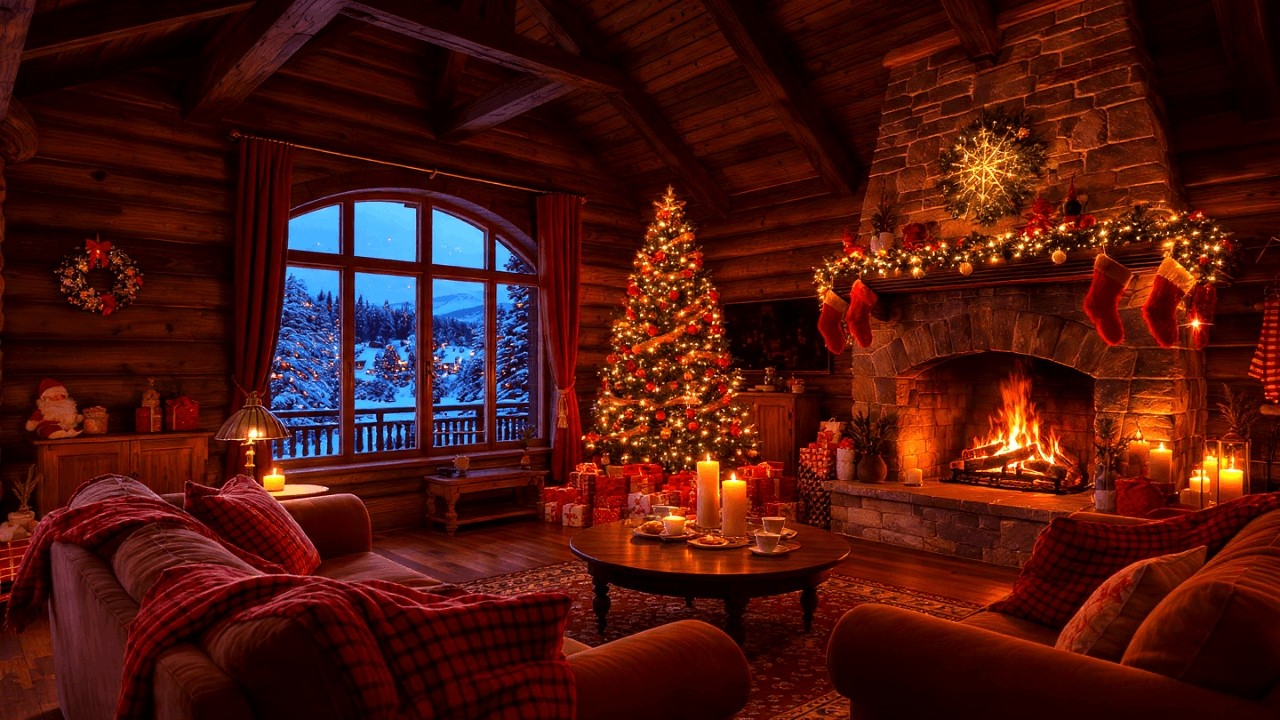Cozy Fireplace Jazz for Work – Smooth Instrumental Jazz Focus and Relax Night Vibes