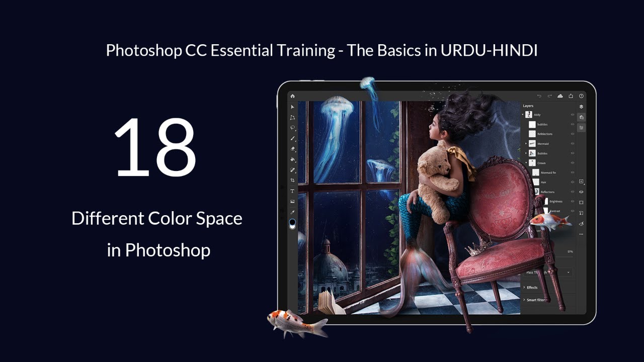 18 - Different Color Space in Photoshop (sRGB, Adobe RGB, ProPhoto RGB, CMYK)