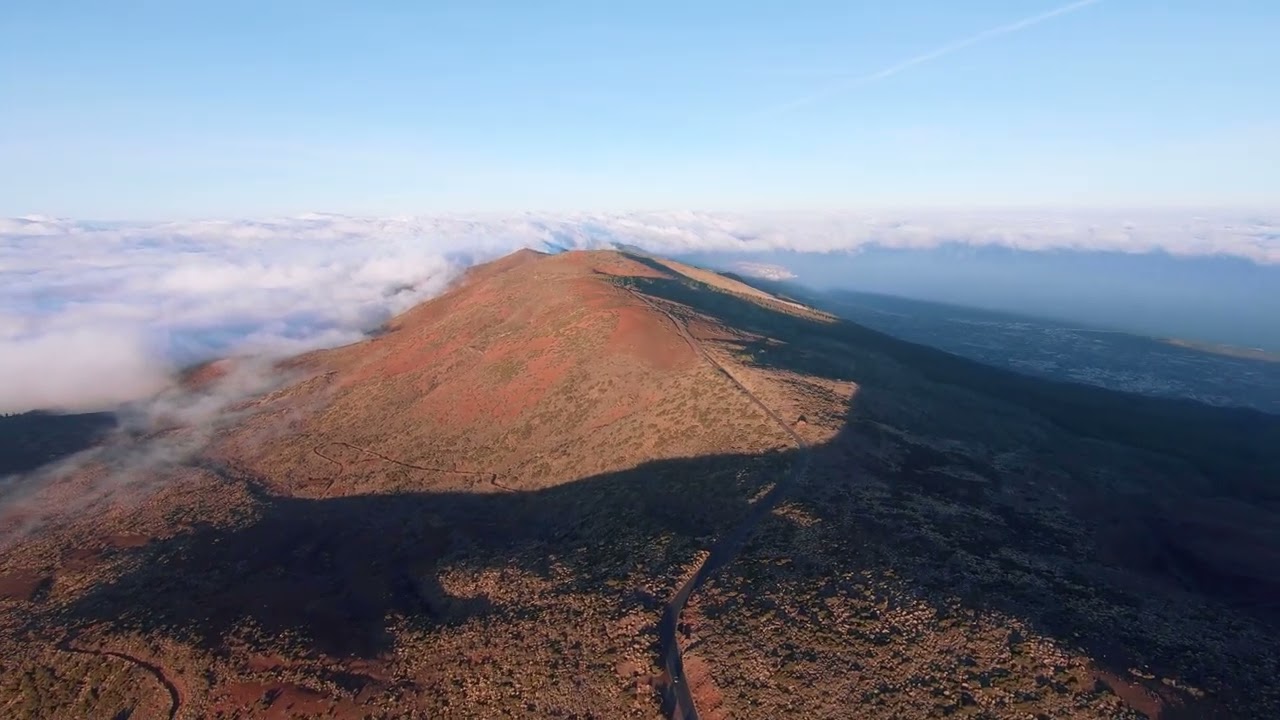 FPV in Teide volcano caldera. Tenerife