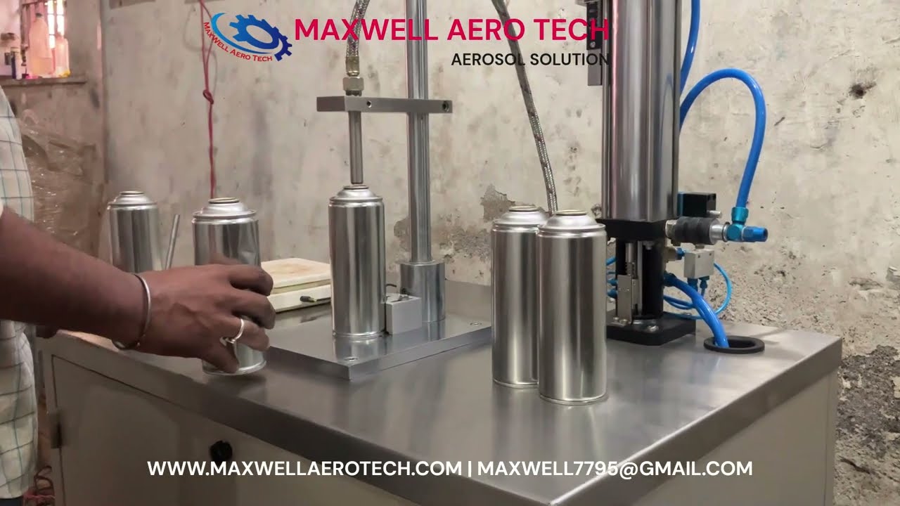 Paint Thinner filling machine in aerosol can / Spray Paint Filling Machine #aerosol #paint #spray