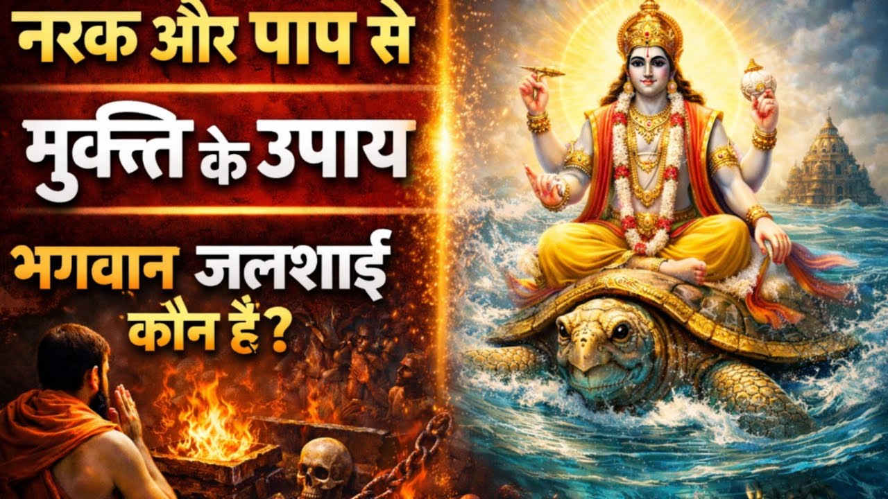 नरक और पाप से मुक्ति के आसान उपाय | भगवान जलशायी कौन हैं? रहस्य जानिए  #acharyavijaykumarshandilya 