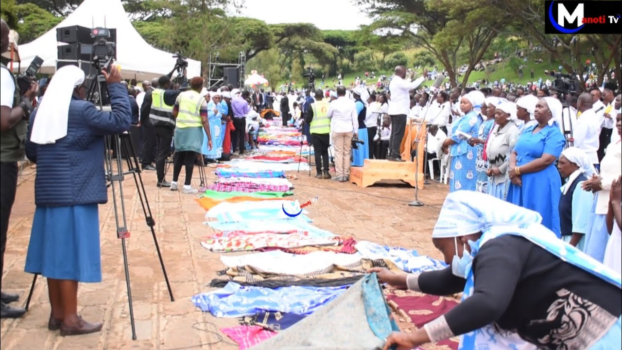 RESPECT 😍 Watch how Catholic Women floored their garments during adoration at Subukia Marian Shrine