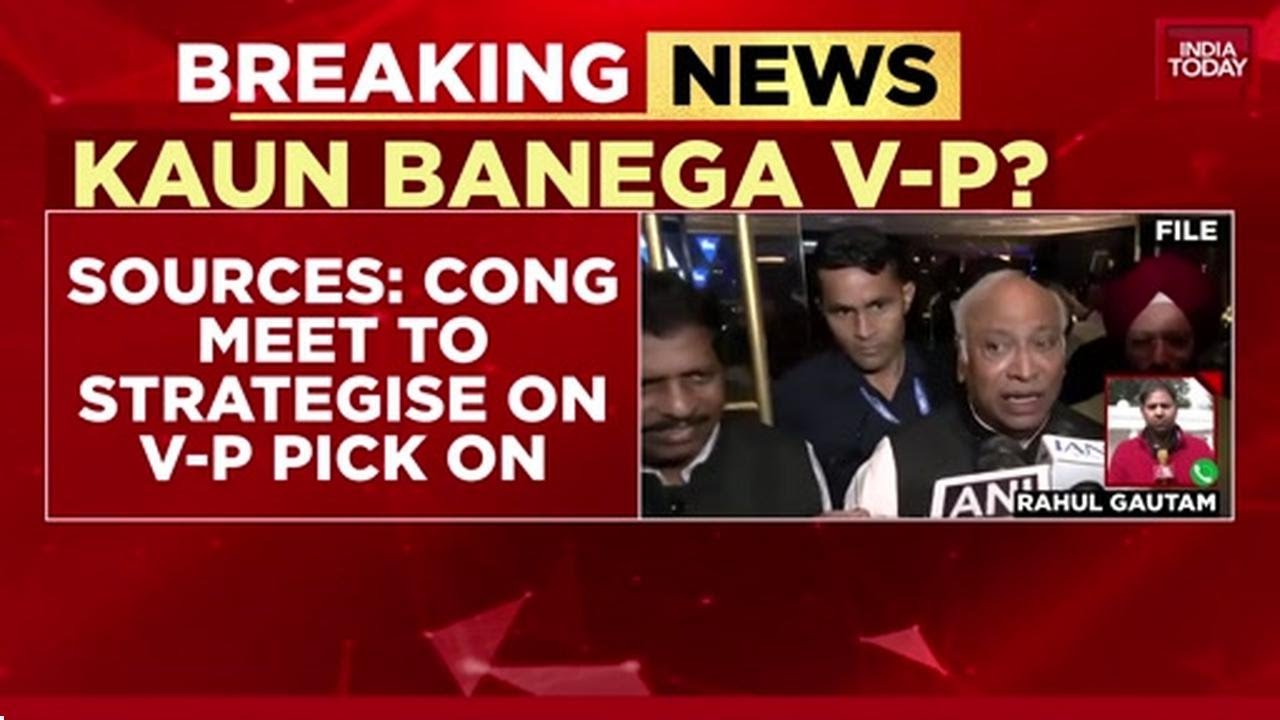 Congress Huddles: VP Candidate & Bihar Voter List Strategy Underway | Breaking News | India Today