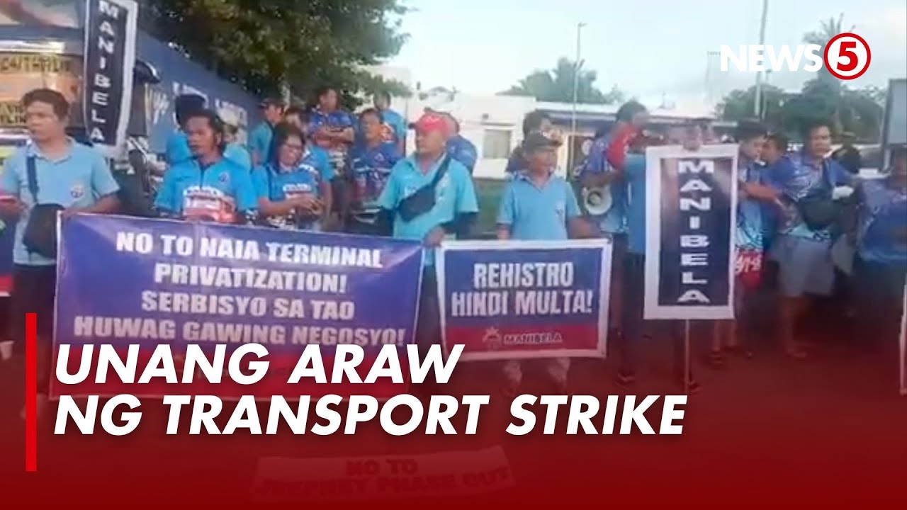Transport strike ng grupong Manibela, nagsimula na