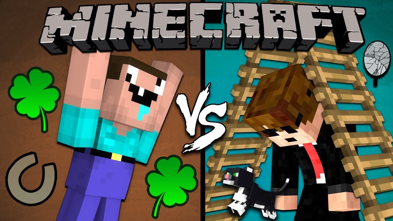 Lucky Noob vs. Unlucky Pro - Minecraft