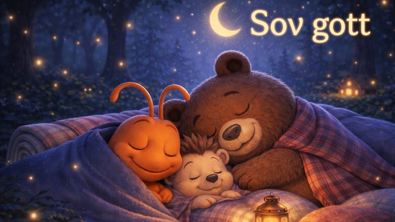 Sovmusik för barn | Godnatt alla vänner 🌙 – Lugn instrumental