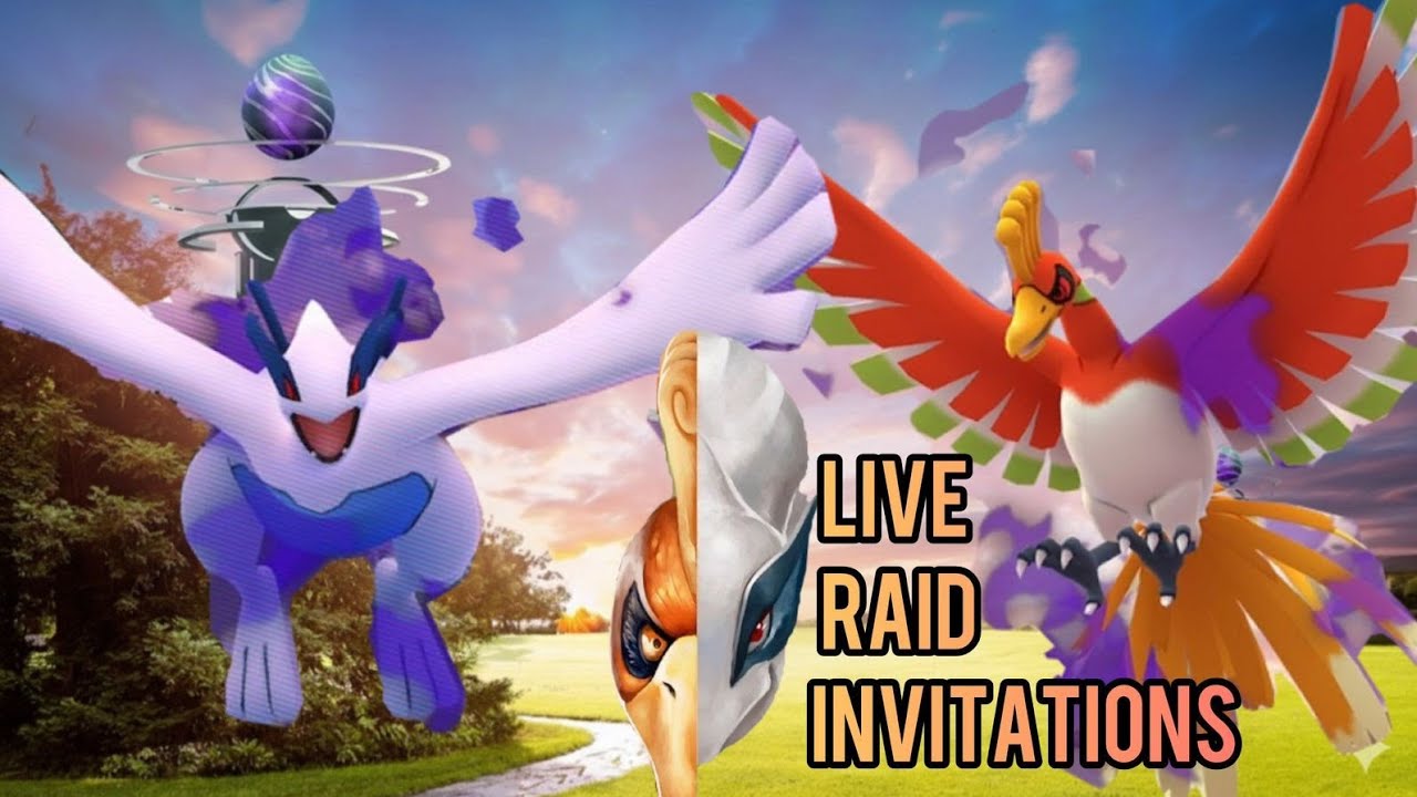 Live Raid invitations of Shadow Lugia,Ho-Oh#pokemongo#pokemon#live#stream