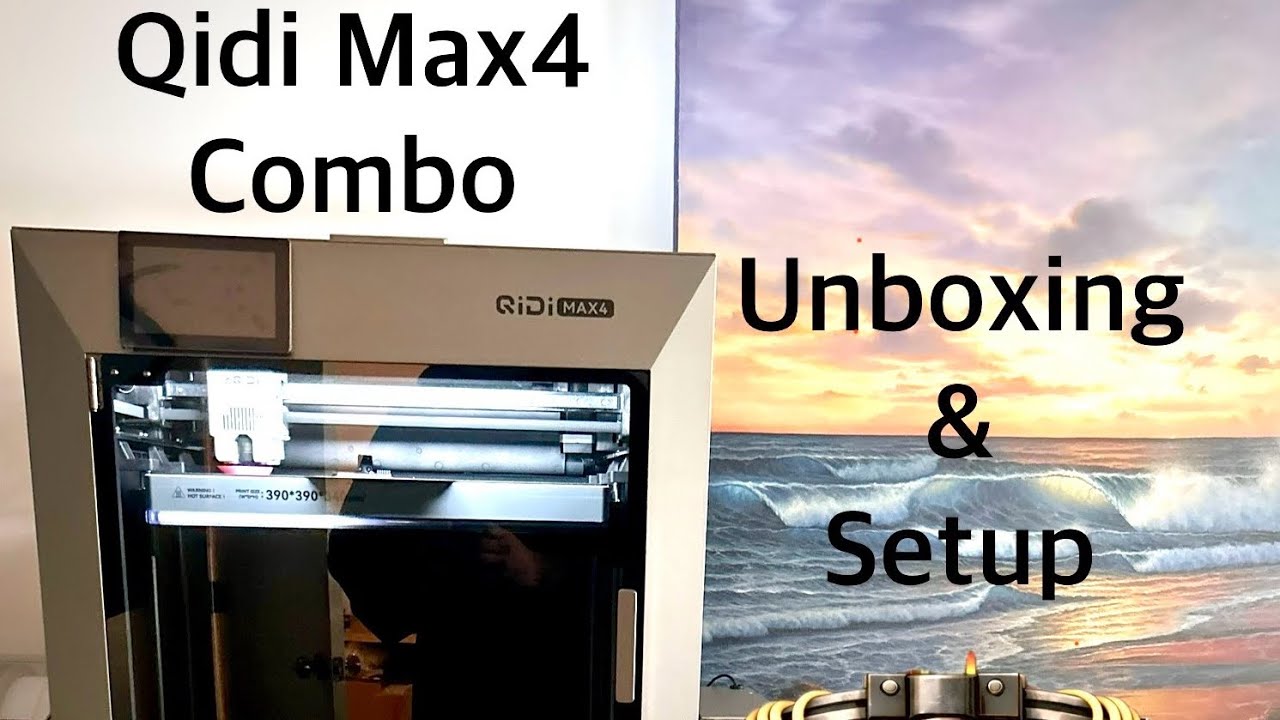 Qidi Max4 Combo Unboxing and Setup. 