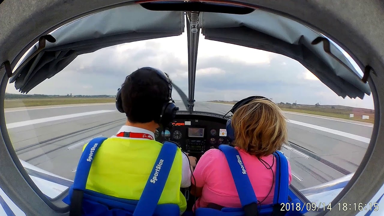 Pilot Gözünden - Kokpitten Çorlu havalimanı meydan turu evektor sportstar