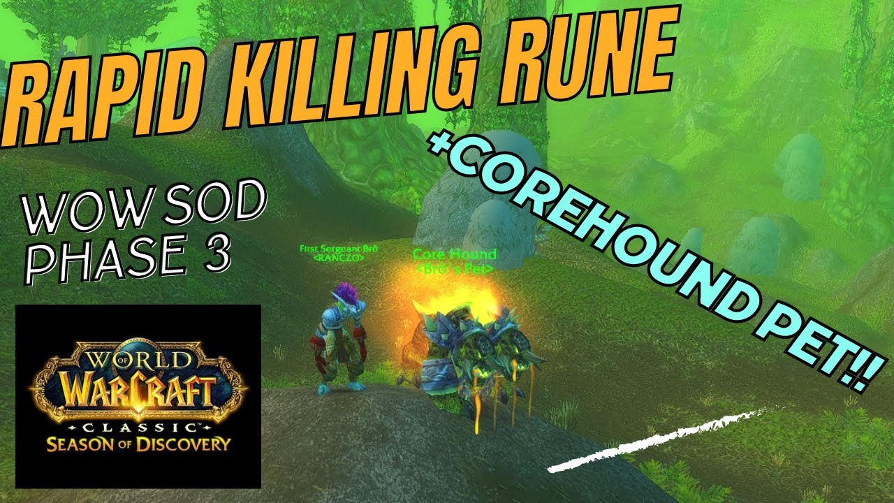 Rapid Killing Rune AND Core Hound PET! | Hunter Phase 3 | Season of Discovery