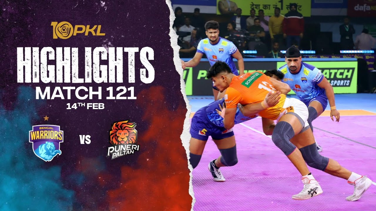 Match Highlights: Bengal Warriors vs Puneri Paltan | February 14 | PKL Season 10