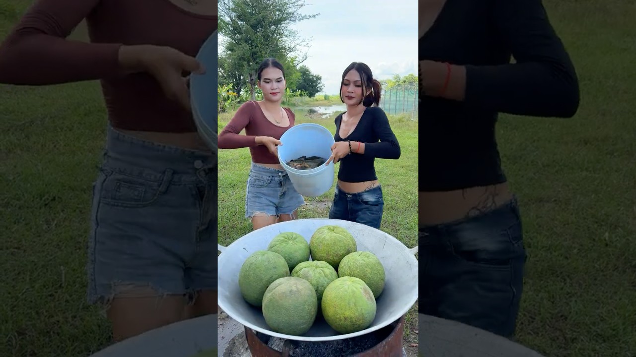 How to cook pomelo salad with fish recipe #cooking #food #recipe #shorts