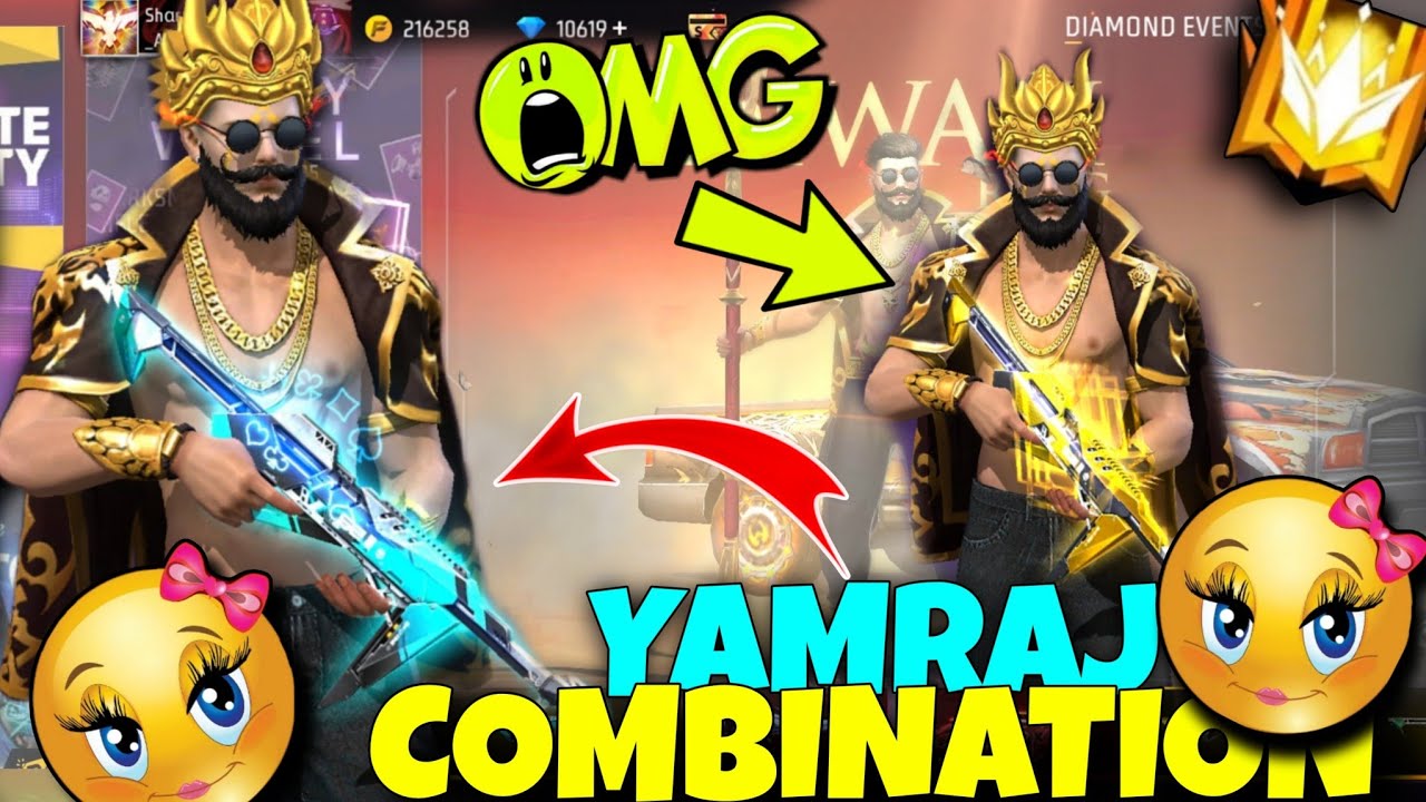 Free fire Diwali Ring Event ❣️ Free fire Manic Maharaja Bundle combination Free fire lucky bundle