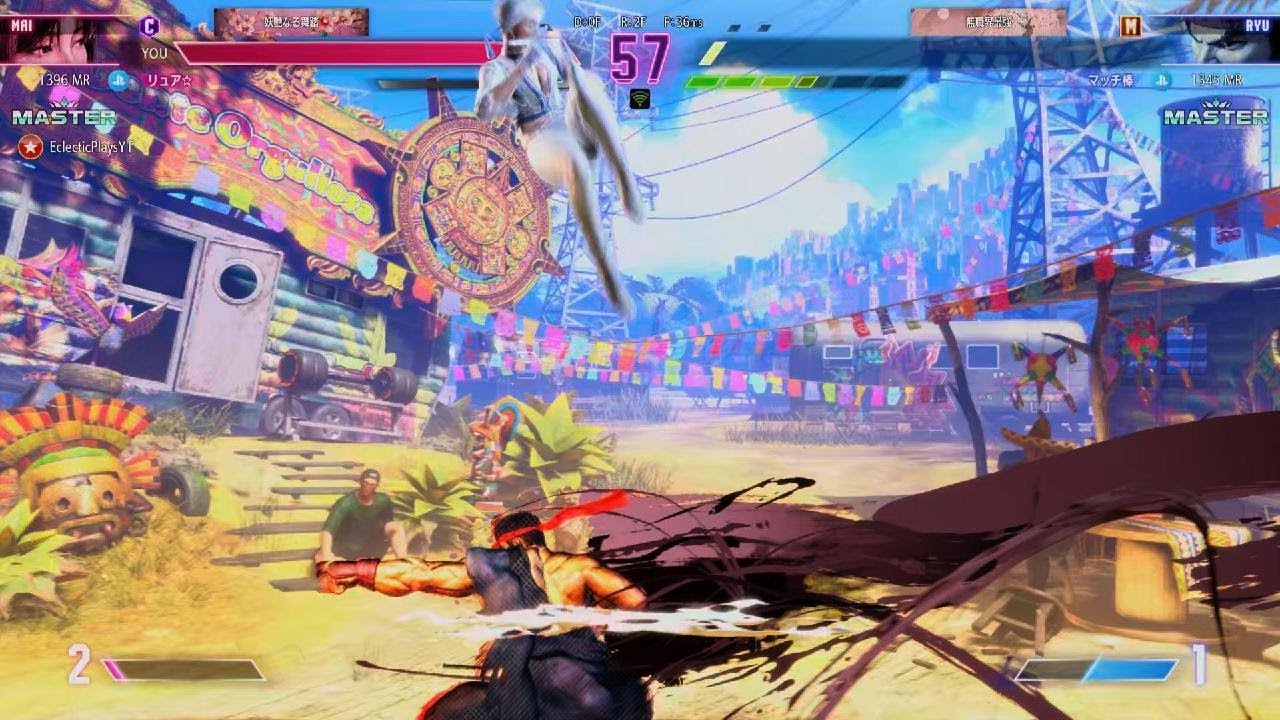 【スト6】舞 VS リュウ