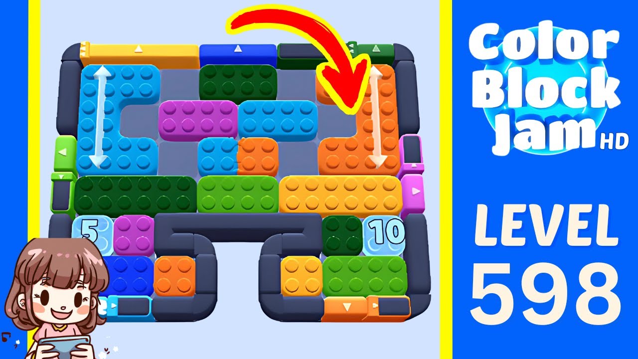Color Block Jam Level 598 Solution Walkthrough
