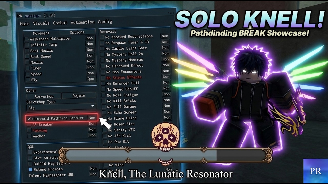 Soloing Knell With The Best Deepwoken Script!! 🔔💧| Deepwoken Exploiting