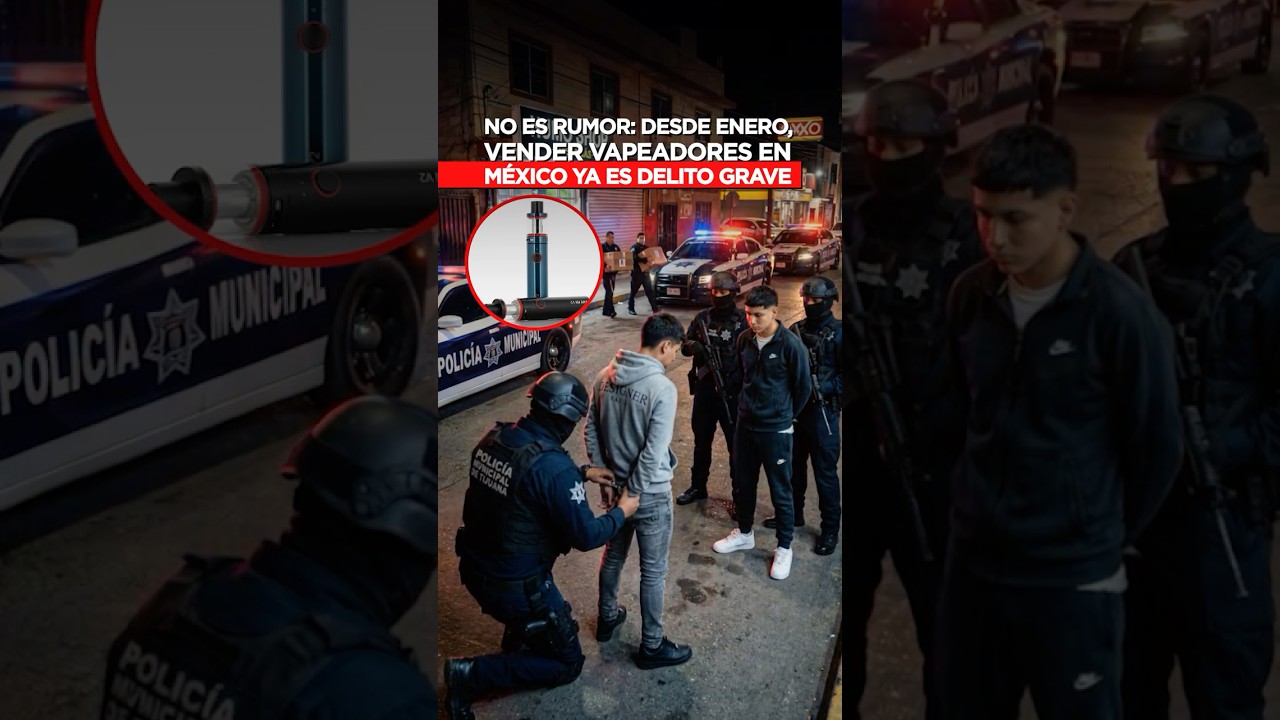 No es rumor: desde enero, vender vapeadores en M&eacute;xico ya es delito grave.