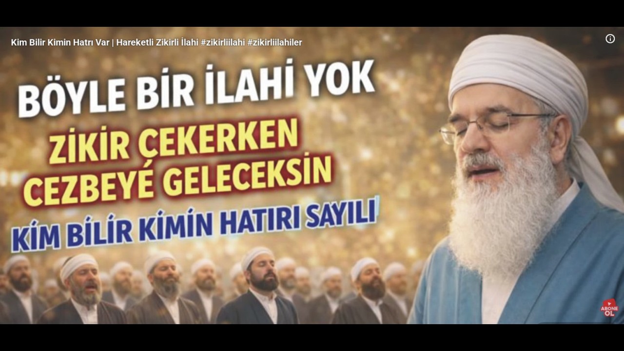 Kim Bilir Kimin Hatrı Var | Hareketli Zikirli İlahi #zikirliilahi #zikirliilahiler