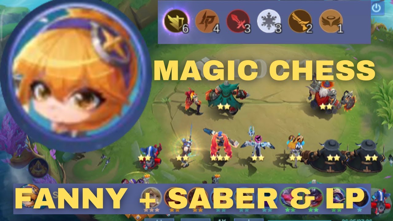 MAGIC CHESS FANNY SKILL 3 + S.A.B.E.R. & LOS PECADOS COMBO | MAGIC CHESS MYTHIC GAMEPLAY