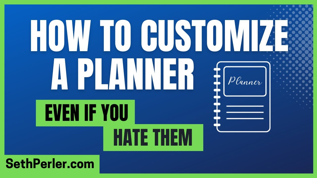 📅 🧠 How to customize a planner, even if you hate planners, Executive Function, ADHD Tip