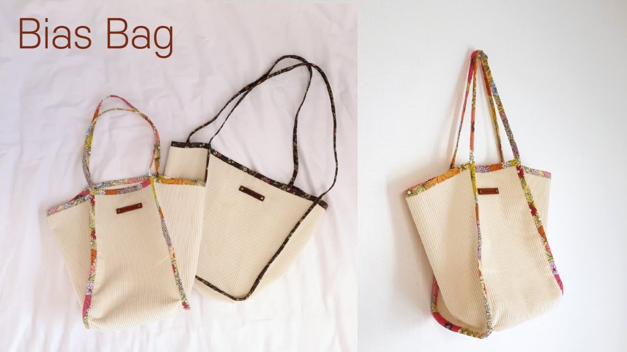 DIY 바이어스 토트백/미니백 만들기(w. 천나라) - How to make a Cute Bias Binding Tote Bag
