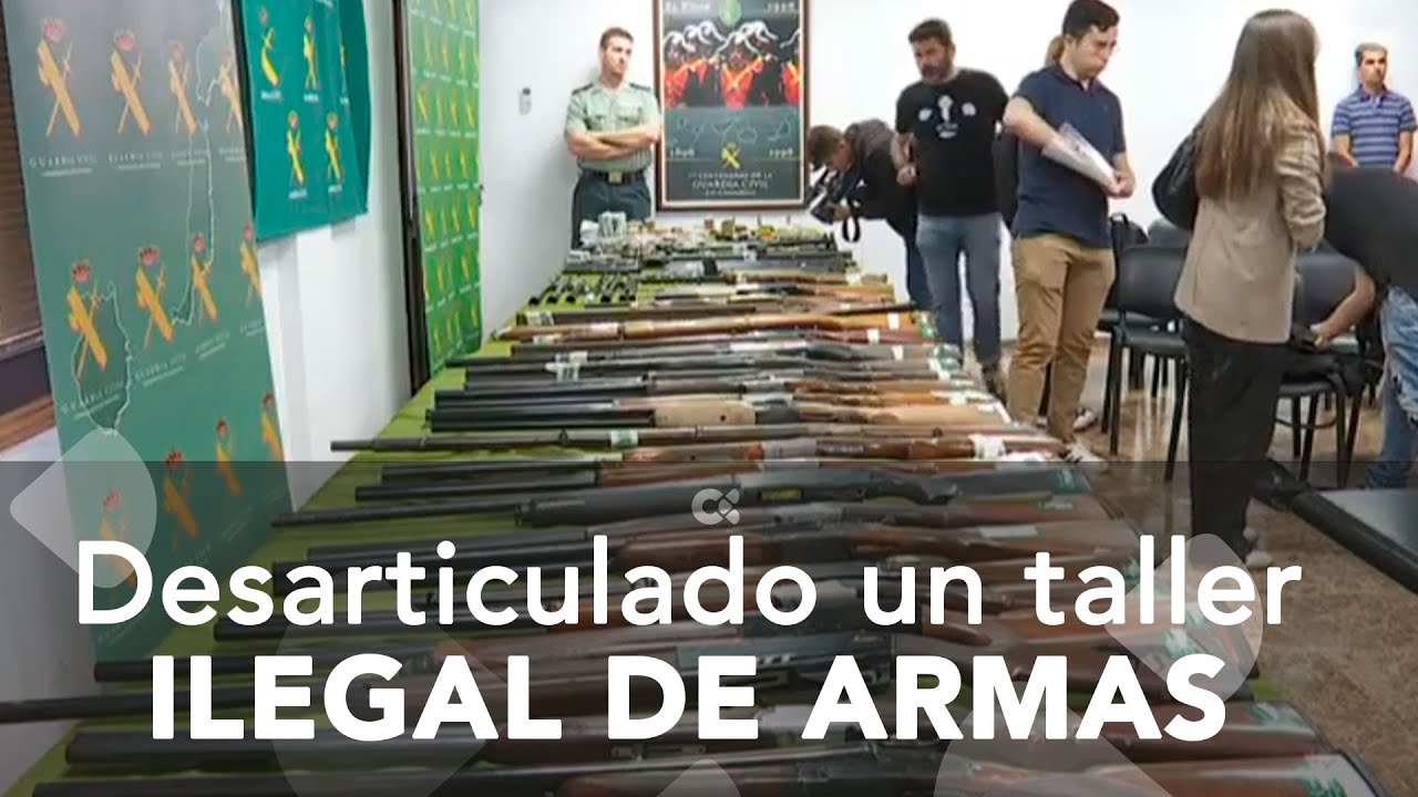 La Guardia Civil desmantela el mayor taller ilegal de armas de fuego en Las Palmas