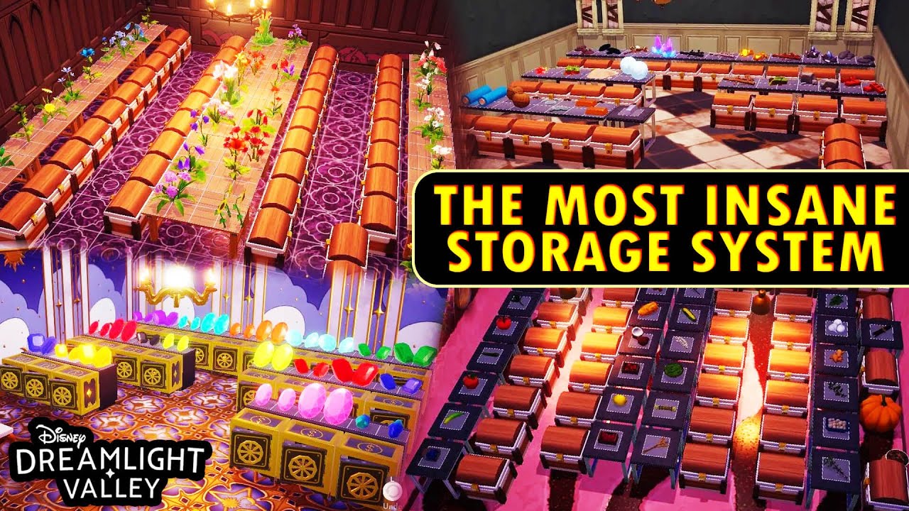 DISNEY Dreamlight Valley! This Storage System with 142 CHESTS BLEW MY MIND!