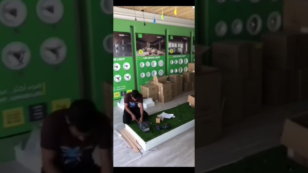 تجهيز معرض انارة جده وشرح لبعض المنتجات | مساعد القفاري