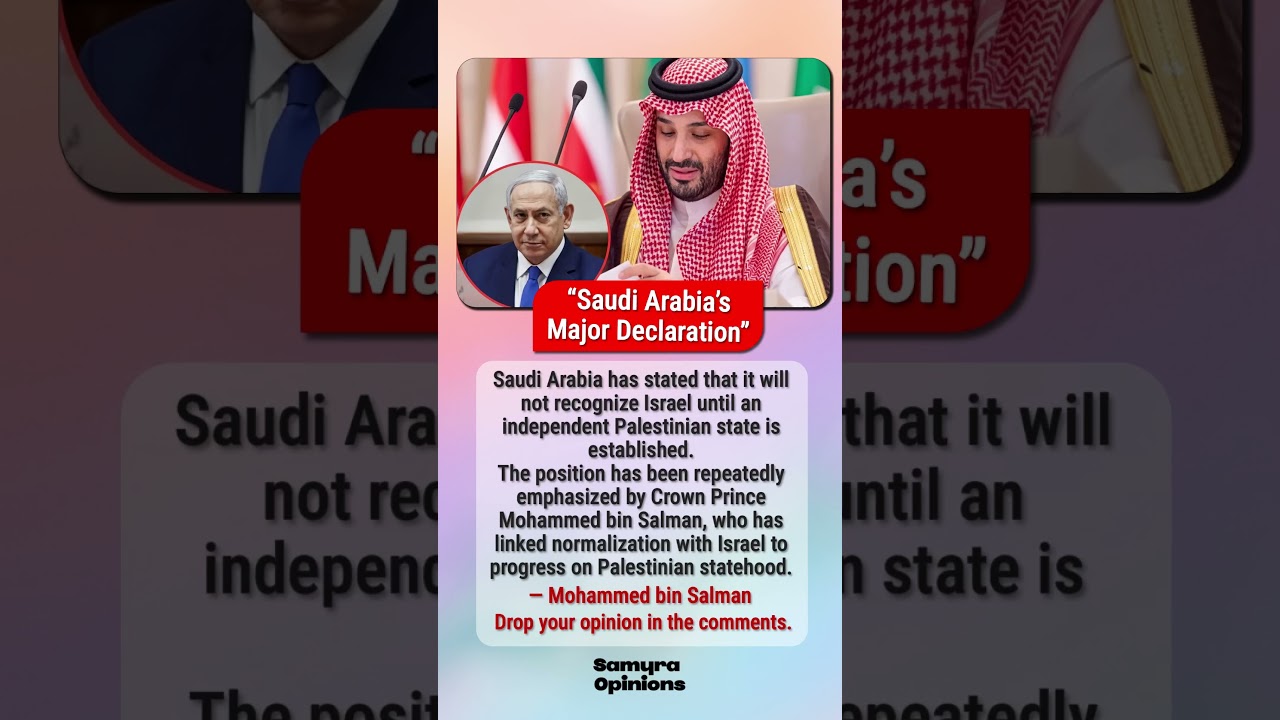 MBS Links Israel Normalization to Palestine Statehood, Statement Goes Viral  #trendingnow #news