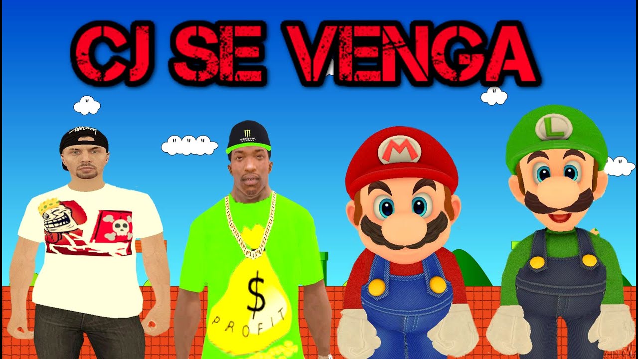 CJ SE VENGA DE MARIO Y LUIGI EN GTA SAN ANDREAS 