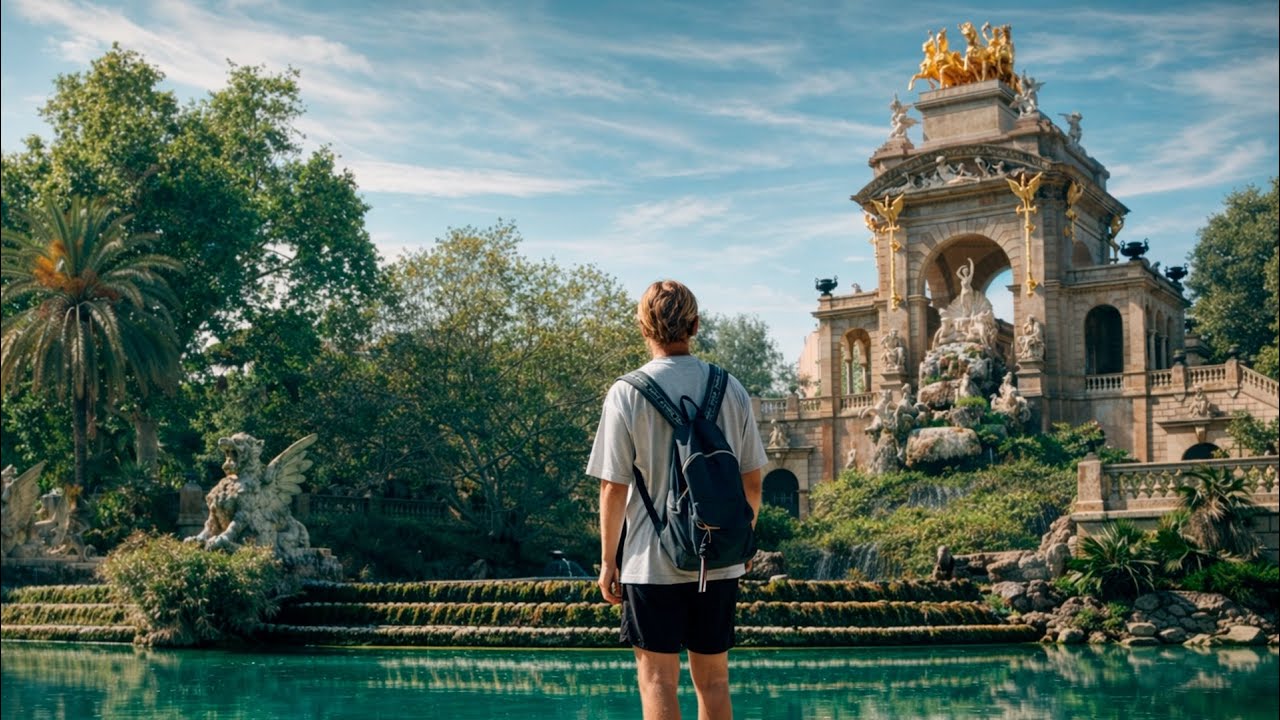 Barcelona Walking Tour 4K | City Streets & Architecture