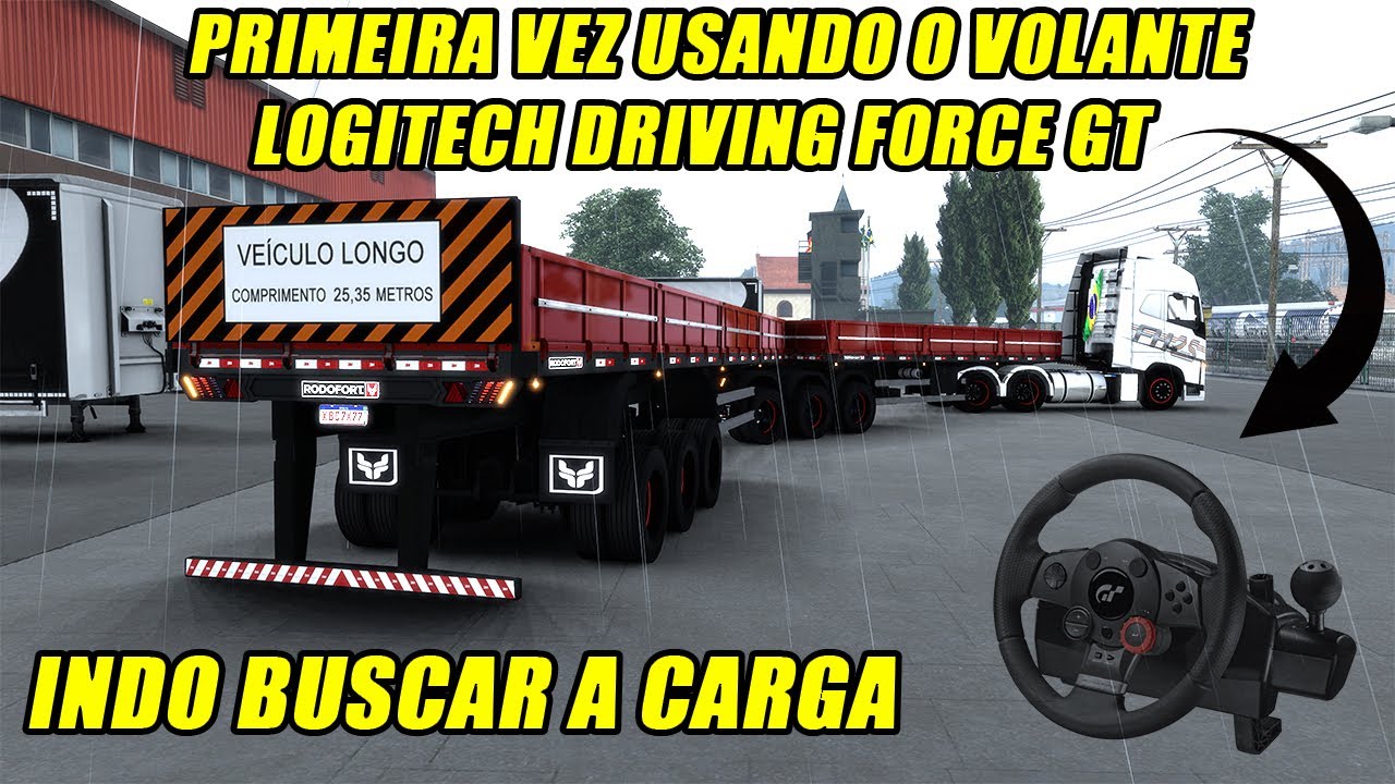 PRIMERA VEZ USANDO VOLANTE LOGITECH DRIVING FORCE GT  |  EURO TRUCK SIMULATOR 2