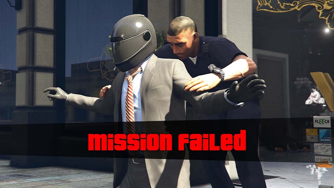 Миссия провалена | Ограбление ювелирного магазина | GTA 5