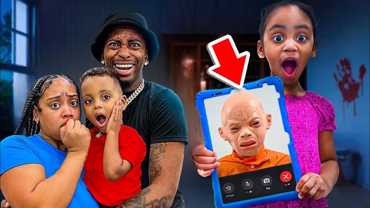 Мы застали этого жуткого младенца за видеозвонком в FaceTime в 3 часа ночи&hellip; 😱