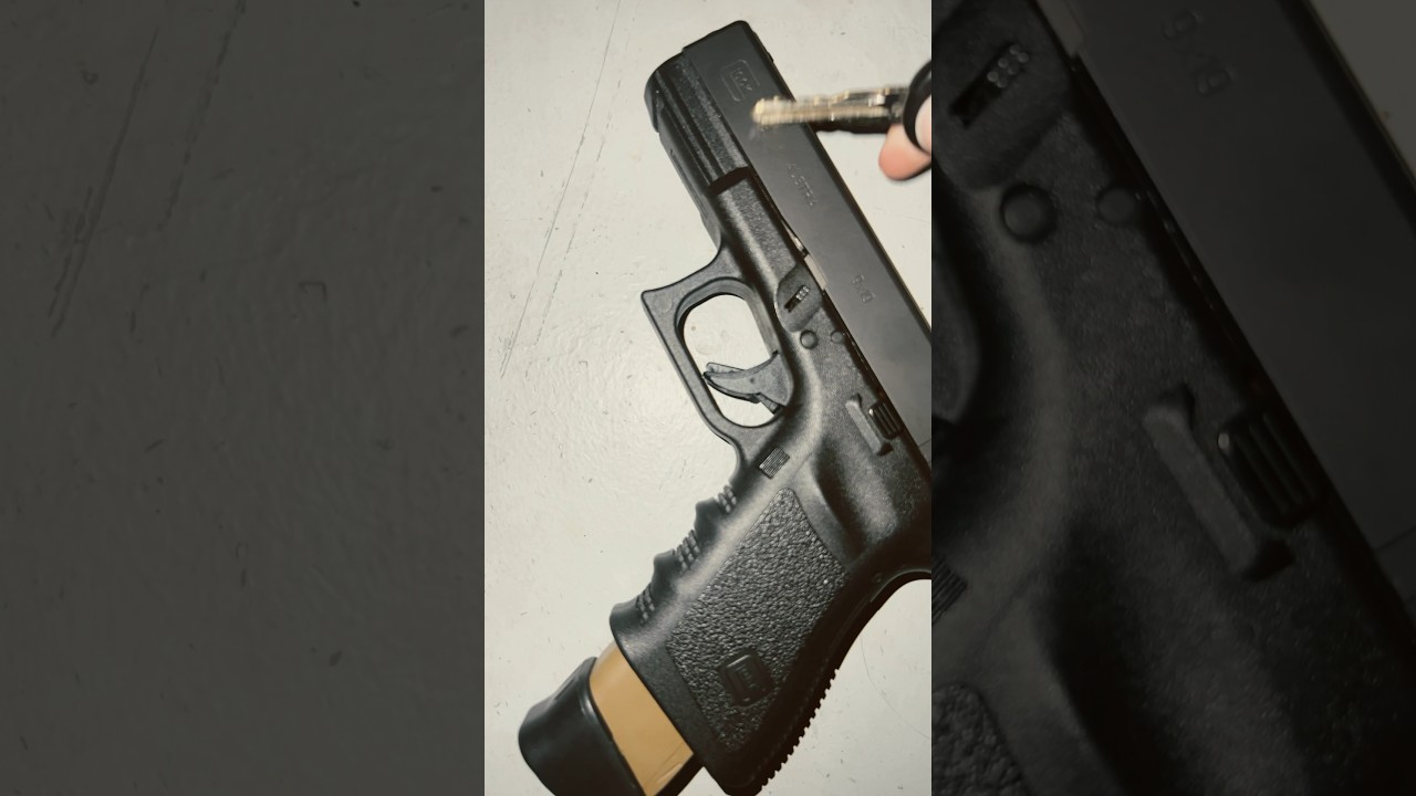 How to remove serial number off Glock #shorts #guns #viral #subscribe #glock #explore