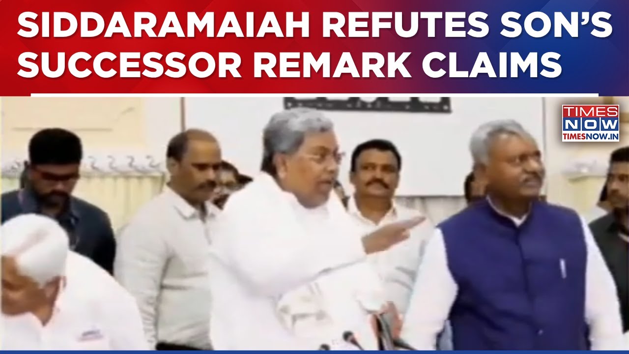 Karnataka Chief Minister Siddaramaiah Clarifies Son Yathindra Did Not Suggest Any Successor