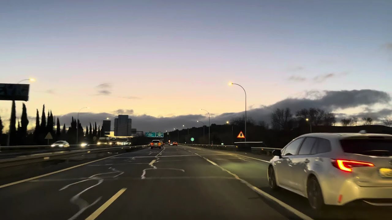 Friday Morning Traffic In Madrid 