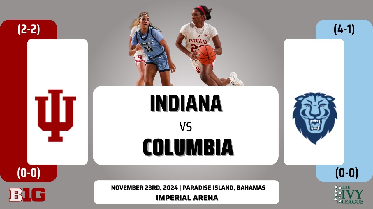 Indiana vs Columbia | 2024 Battle 4 Atlantis | 11.23.24