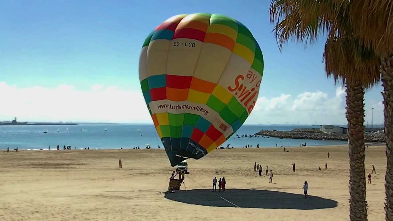 Playa del Rompidillo (Rota) - Globo aerost&aacute;tico