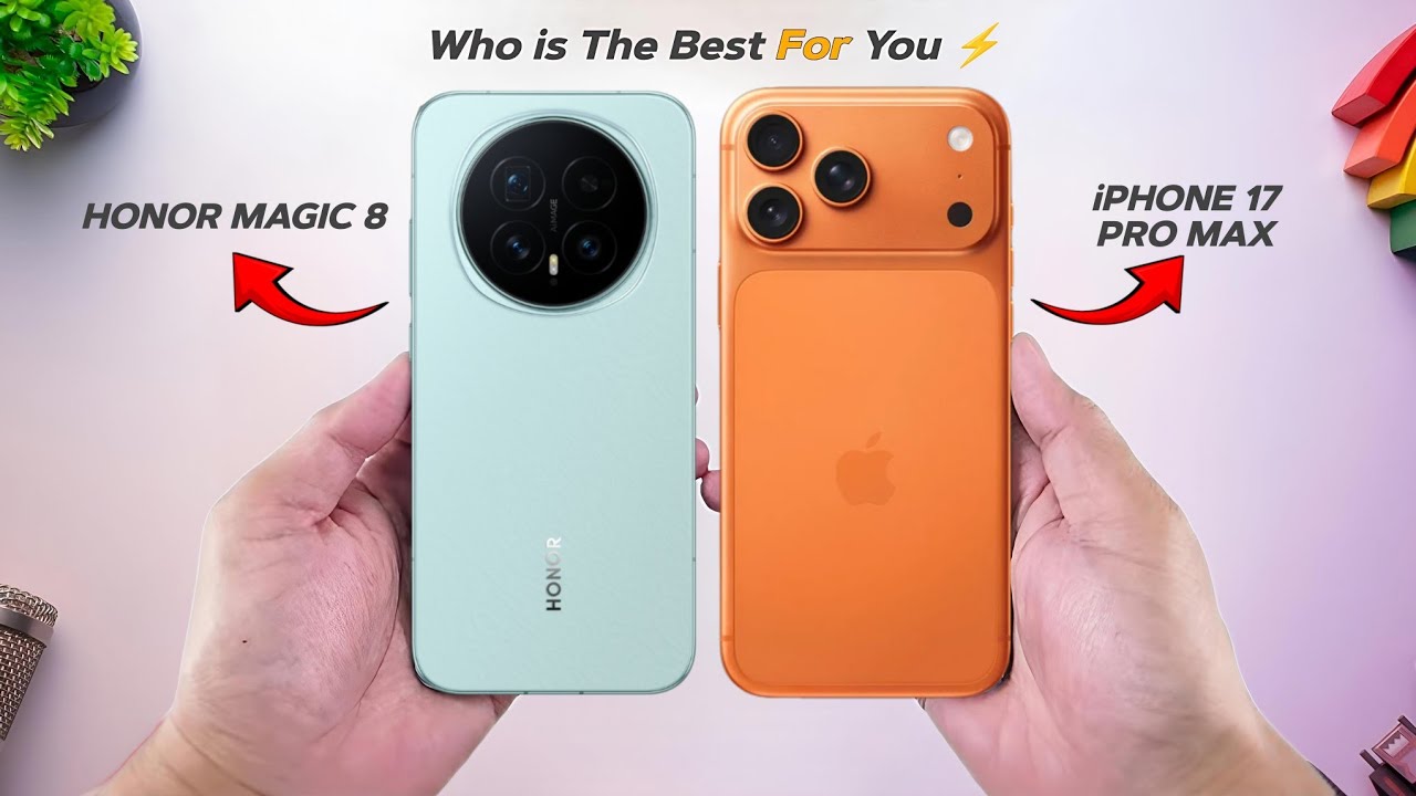 Honor Magic8 против iPhone 17 Pro Max — какой из них лучше ⚡