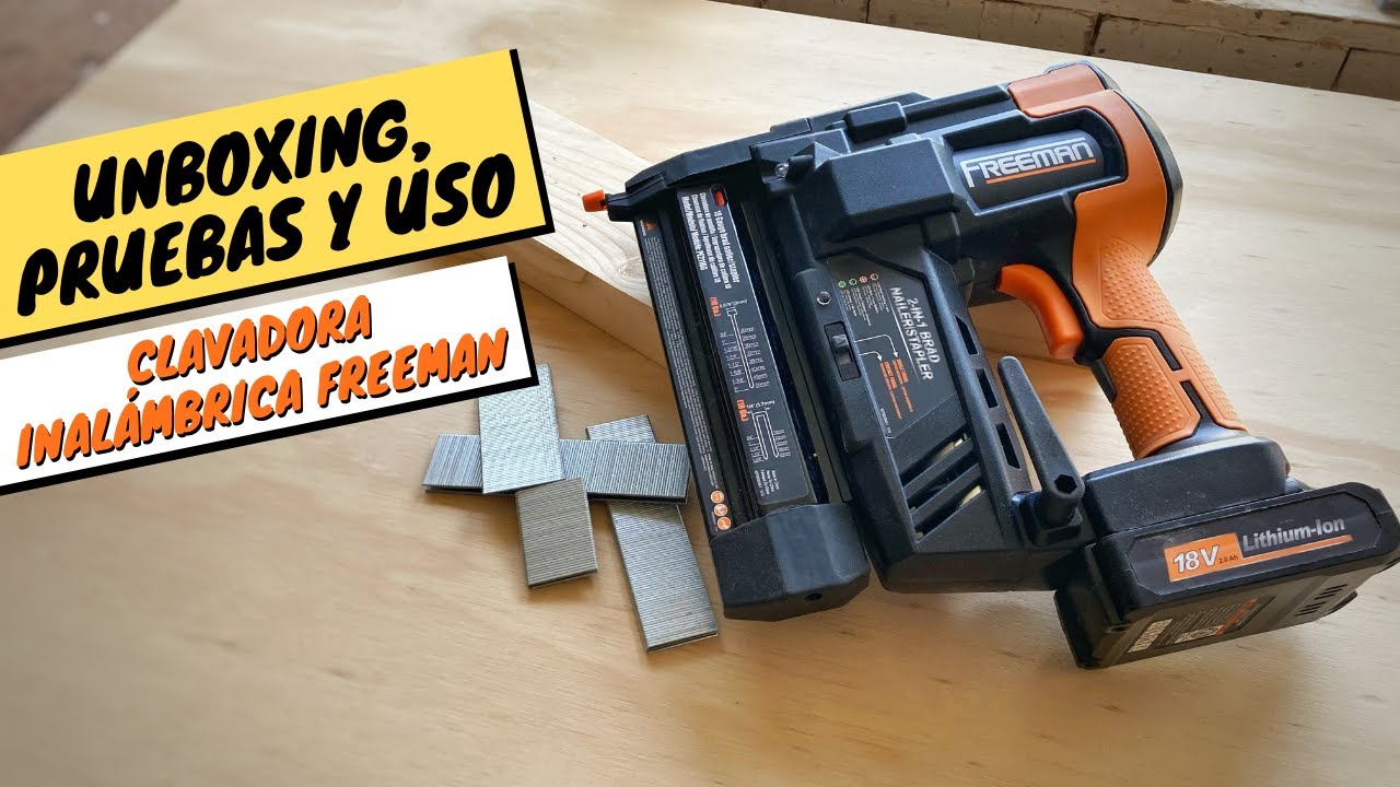 ✅ Desempaquetado y uso CLAVADORA INALÁMBRICA FREEMAN