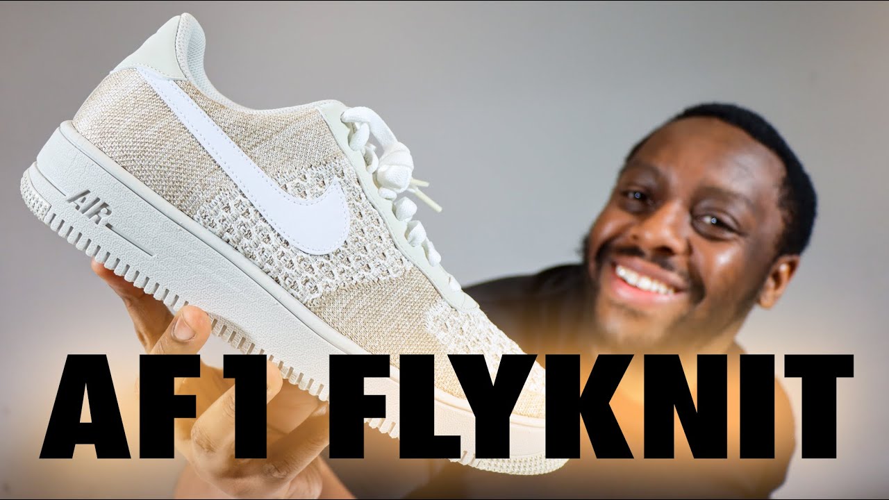 Nike Air Force 1 Flyknit 2.0 Light Bone Khaki On Foot Review QuickSchopes 804 Schopes IB7675 001