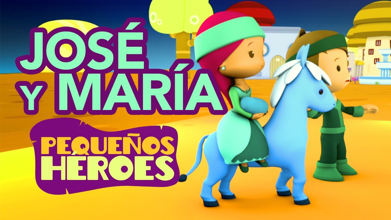 HISTORIAS DE LA BIBLIA PARA NIÑOS 📖🤱🏻 - JOSE Y MARIA | PEQUEÑOS HEROES