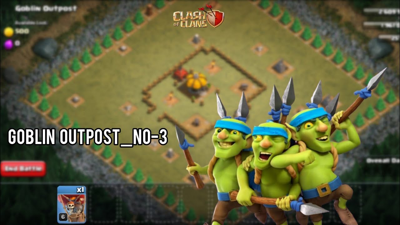 Coc Goblin Base Attack Strategy | Goblin Outpost #shorts #clashofclans #coc #goblinbase