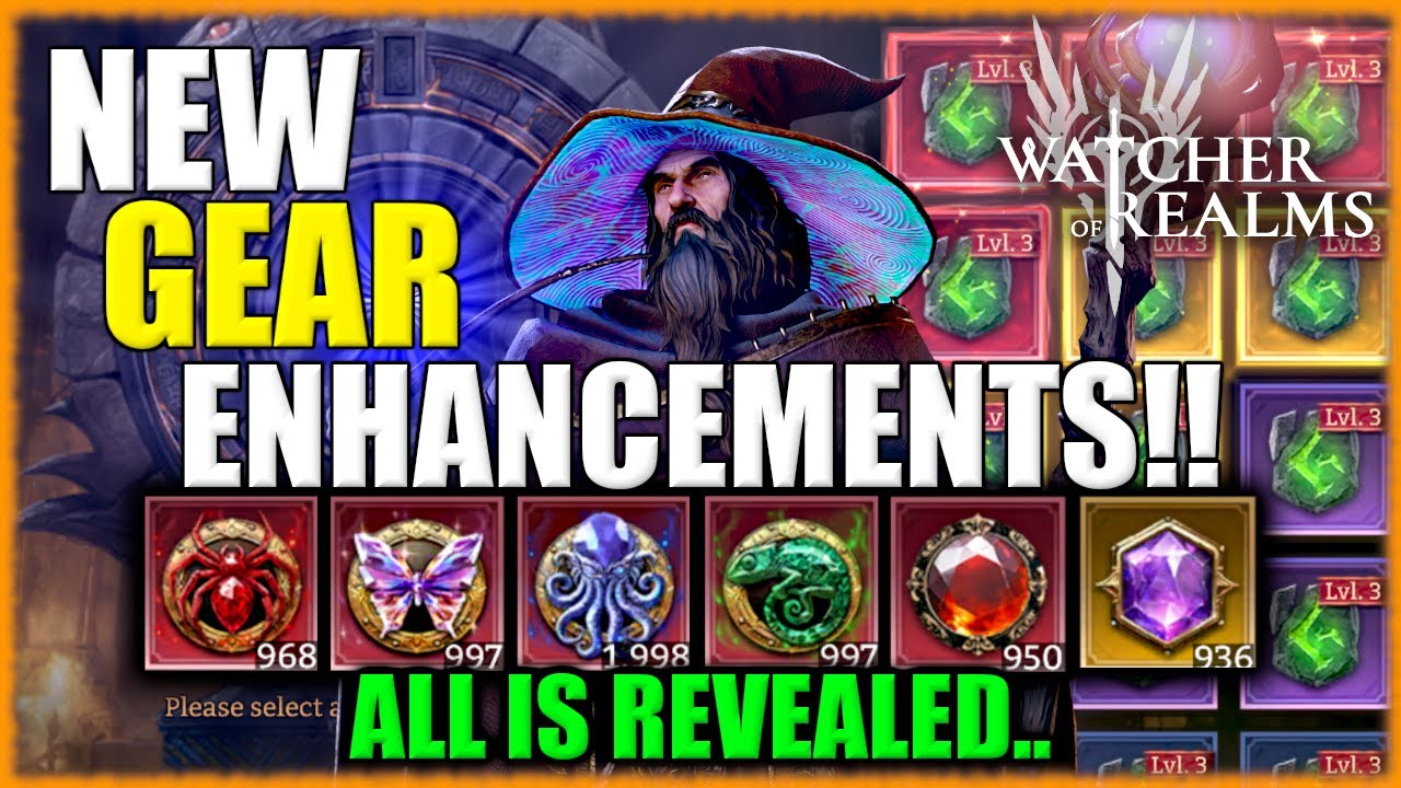 New Gear Enhancements Guide! - Full In Depth Testing | Watcher of Realms - TEST SERVER