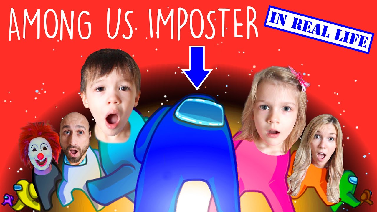 Escape the Among Us IMPOSTER in Real Life at My PB and J House! with Roblox Ronald IRL! FIXED