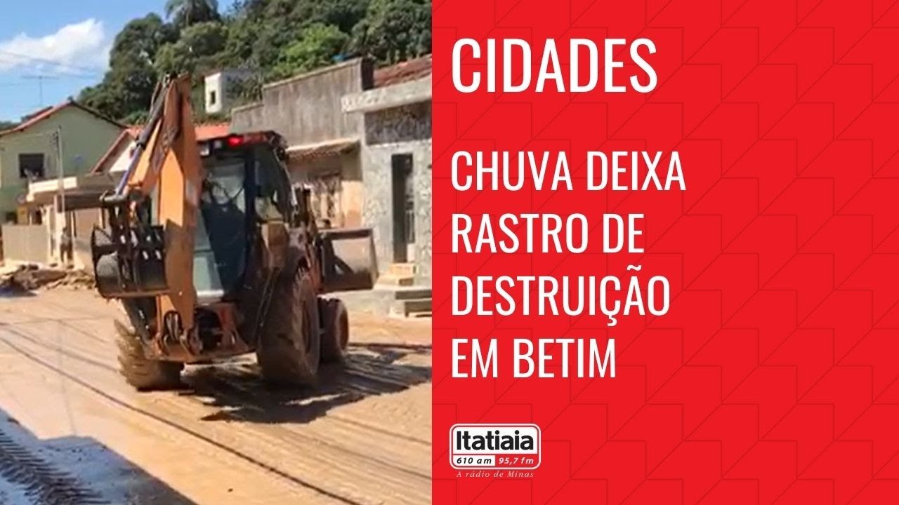 CENÁRIO DE DESTRUIÇÃO EM BAIRRO DE BETIM APÓS FORTE CHUVA